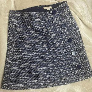 Striped Ann Taylor Loft Mini Skirt